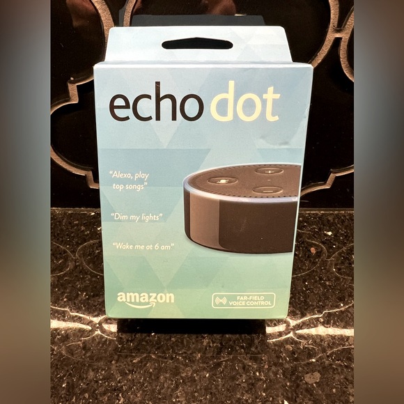New Sealed Amazon Echo Dot (2nd Generation) Smart Speaker Black Alexa 2017 - Picture 1 of 4